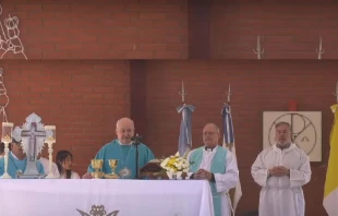 Misa por la paz y la justicia en Jujuy. Cru00e9dito: Captura de YouTube/Santuario de Ru00edo Blanco 