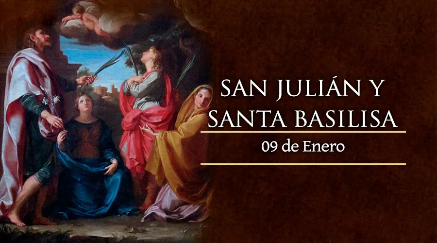 Cada 9 de enero se celebra a San Julián y Santa Basilisa, esposos en amor virginal