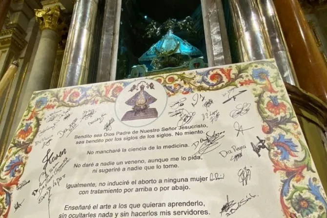Más de 100 médicos renuevan su juramento en defensa de la vida en catedral en México