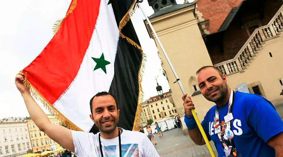 Los hermanos sirios Al y Yousef Astfan en la Jornada Mundial de la Juventud Cracovia 2016 /Crédito: Kate Veik - CNA?w=200&h=150