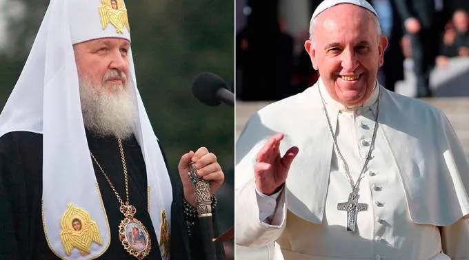 Foto : El Patriarco Kiril - El Papa Francisco / Crédito : Wikipedia (CC-BY-SA-3.0) - ACIPrensa?w=200&h=150