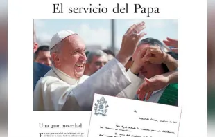 Portada de la edición para Argentina de L'Osservatore Romano. 