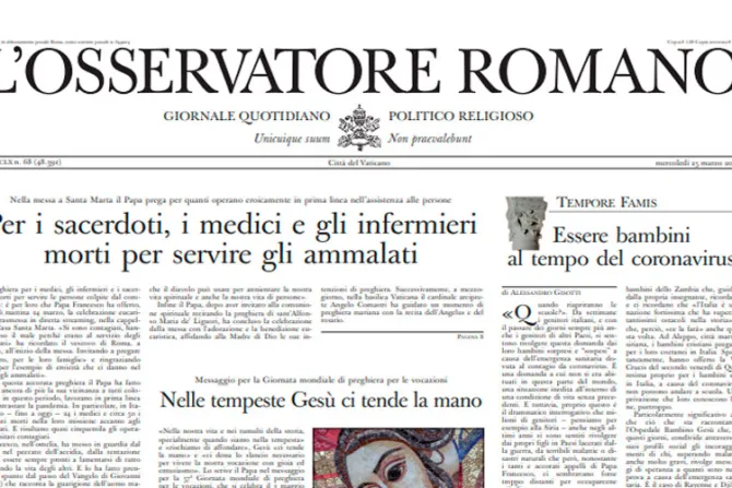 Papa Francisco invita a leer L’Osservatore Romano: “Es un vínculo con la Santa Sede”
