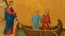 La llamada de Pedro y Andres (Duccio) - Wikipedia (Dominio Público)