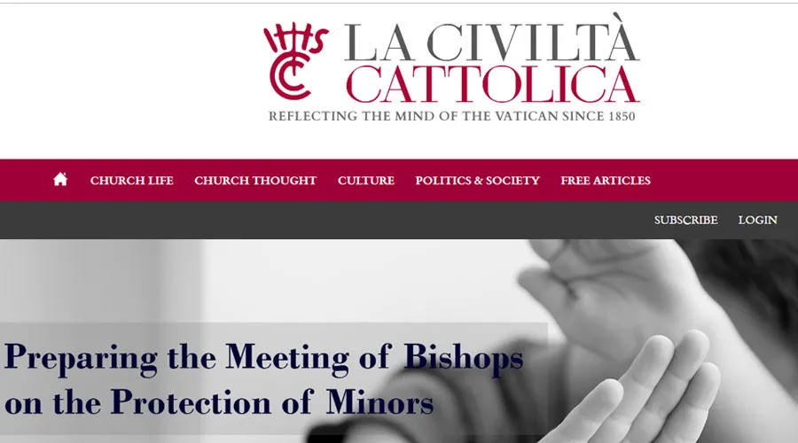 Captura de pantalla sitio web La Civiltta Cattolica?w=200&h=150