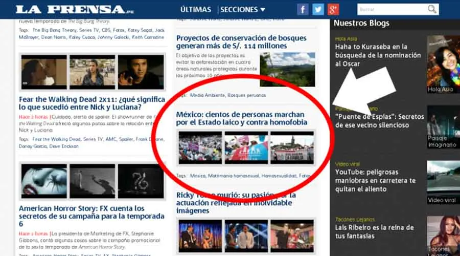 Captura de pantalla de sitio web La Prensa.?w=200&h=150