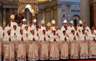 Los nuevos sacerdotes ordenados el su00e1bado 7 de mayo. Cru00e9dito: Legionarios de Cristo 