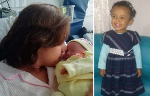 Liz Martu00ednez y su pequeu00f1a Lucrecia / Lucrecia con casi dos au00f1os. Cru00e9dito: Cortesu00eda Liz Martu00ednez 