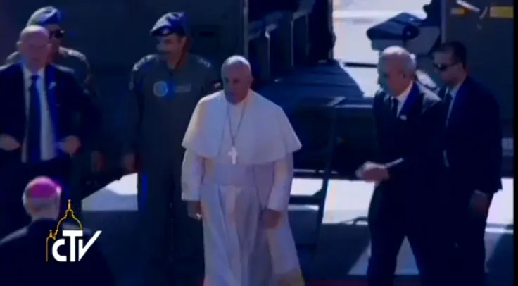 Papa Francisco llega a Belén / Foto: Captura Youtube (CTV)?w=200&h=150