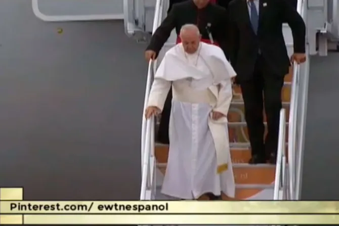 El Papa Francisco llegó a Filadelfia para el Encuentro Mundial de las Familias