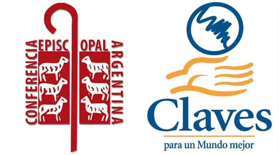 Logo Conferencia Episcopal Argentina / Logo Claves para un mundo mejor.