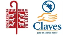 Logo Conferencia Episcopal Argentina / Logo Claves para un mundo mejor.
