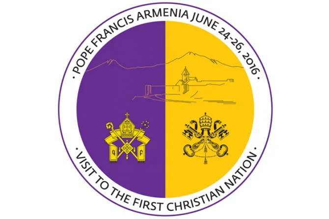Este es el lema y logo oficiales de la visita del Papa Francisco a Armenia