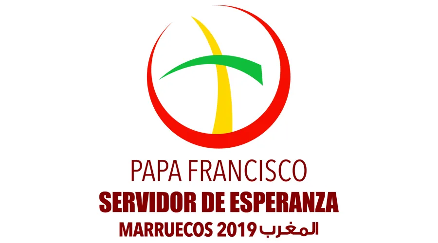 Logotipo de la visita del Papa Francisco a Marruecos