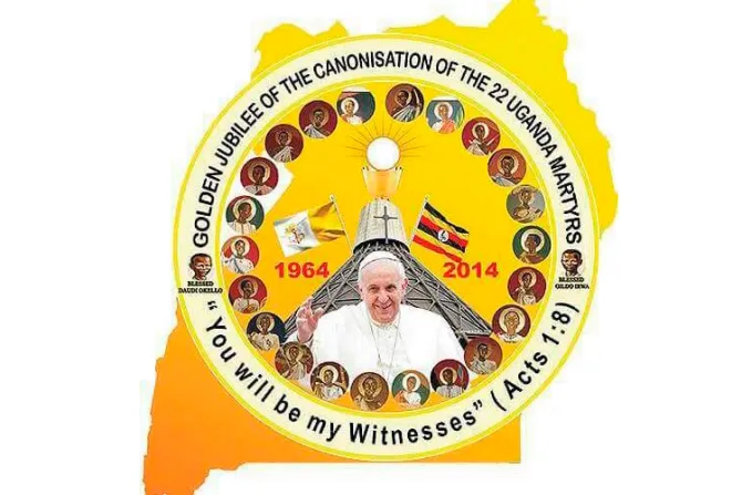 Logo y lema oficial de la visita del Papa Francisco a Uganda