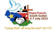 Logotipo y lema del viaje apostólico del Papa a Sudán del Sur