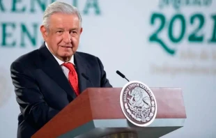 Andru00e9s Manuel Lu00f3pez Obrador en conferencia de prensa el 14 de abril de 2021. Cru00e9dito: Sitio Oficial de Andru00e9s Manuel Lu00f3pez Obrador. 