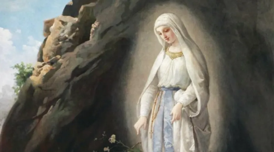 Virgen de Lourdes / Crédito: Pintura de Virgilio Tojetti. Dominio Público en Wikimedia Commons?w=200&h=150
