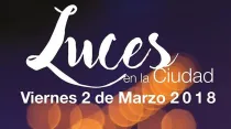 Cartel oficial del evento "Luces en la ciudad". Foto: ArchiMadrid. 