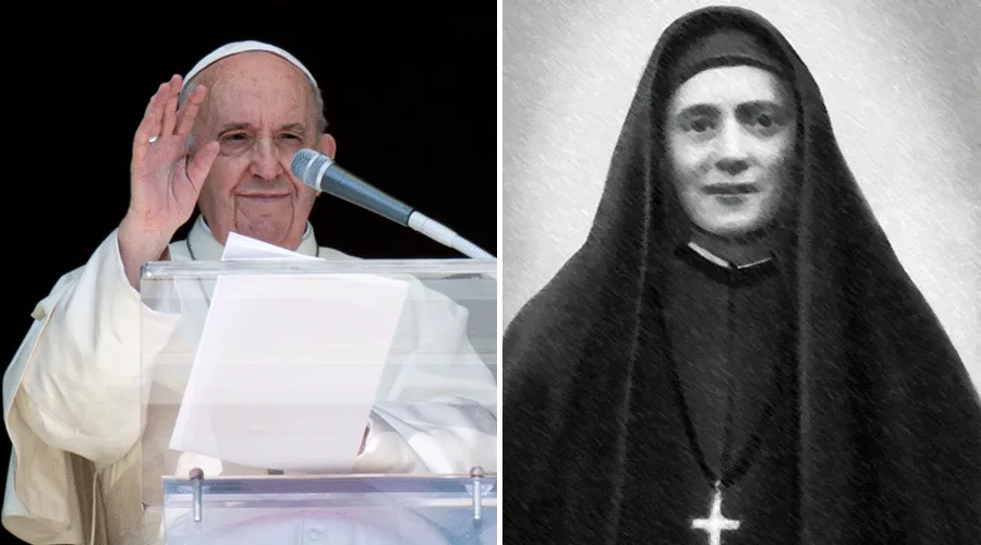 La nueva beata Lucia de la Inmaculada y el Papa Francisco. Foto: Vatican Media