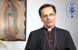 Mons. Luis Manuel Pu00e9rez Raygoza. Cru00e9dito: Captura de video / Arquidiu00f3cesis Primada de Mu00e9xico. 