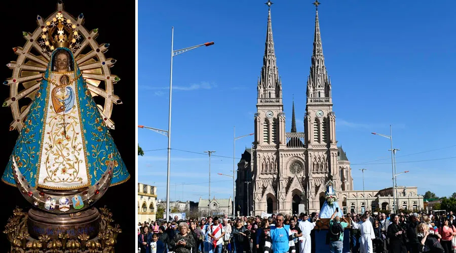 Virgen de Luján y Santuario de Luján en Argentina. Crédito: Facebook Virgen y Santuario de Luján