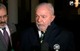 Lula da Silva en la Casa Blanca el 10 de febrero. Cru00e9dito: EWTN 