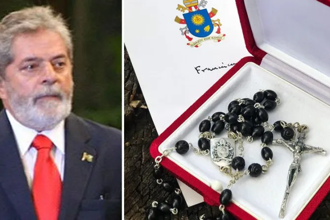 [ACTUALIZADO] ¿El Papa Francisco envió un rosario a Lula da Silva?