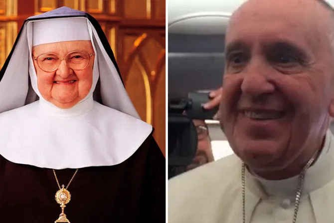VIDEO: Papa Francisco bendice a Madre Angélica, fundadora de EWTN