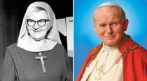 La Madre Angélica y San Juan Pablo II