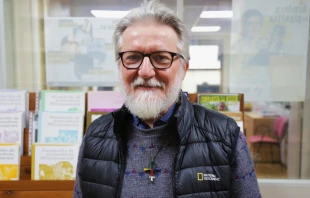 El P. Pier Luiggi Macali, sacerdote de la Sociedad de Misiones Africanas. Cru00e9dito: J. Lu00f3pez / OMP 