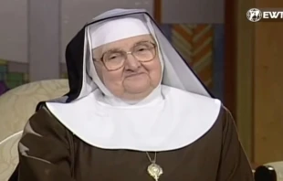 Madre Angu00e9lica, fundadora de EWTN. Cru00e9dito: Captura de video / EWTN. 