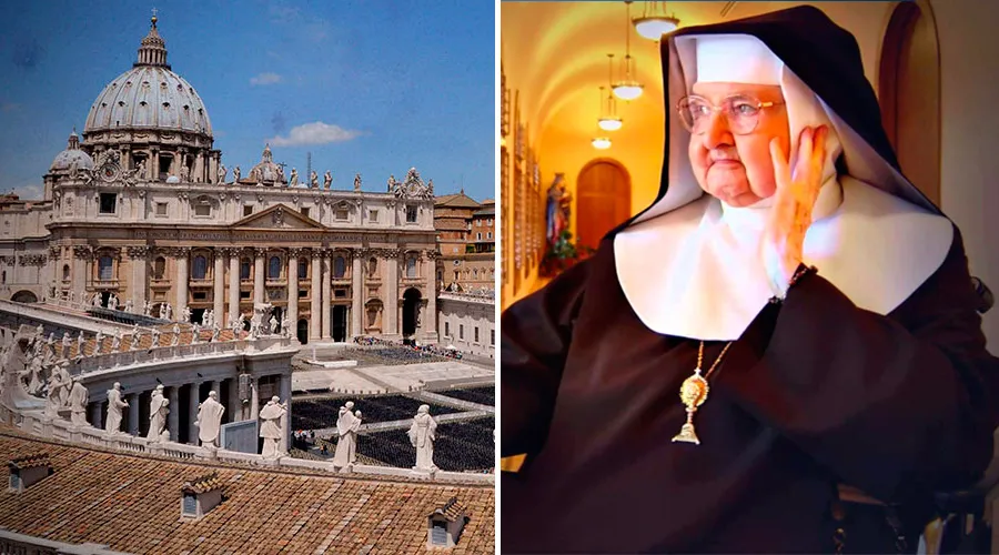Ciudad del Vaticano y Madre Angélica / Facebook de Summer Rhiannon y Elizabeth Miller Vining