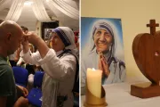 FOTOS: Inesperada “visita” de la Madre Teresa de Calcuta da consuelo a presos de Roma
