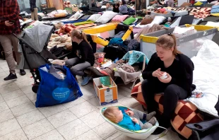 Supermercado se convierte en un lugar para recibir temporalmente a los refugiados en Ucrania | Cru00e9dito: Archivo privado   