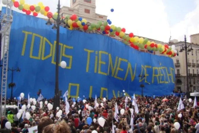 España grita en las calles: ¡Sí a la vida y no al aborto!