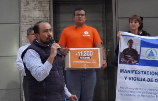 Manifestaciu00f3n fuera de la embajada de Nicaragua en Mu00e9xico. Cru00e9dito: Cortesu00eda de Actu00edvate  