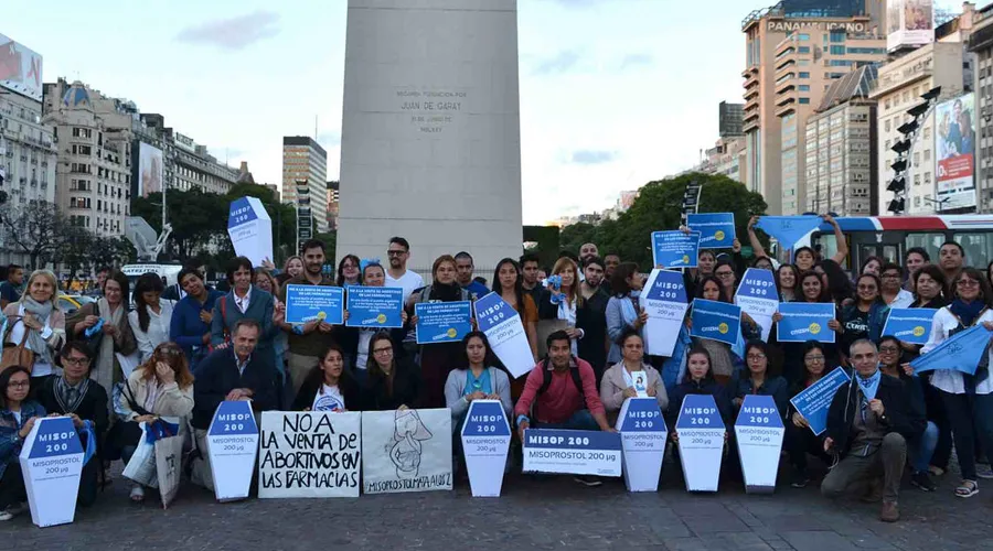 Manifestación contra misoprostol en Argentina / Foto: CitizenGO Argentina?w=200&h=150