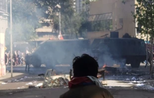 Manifestaciones en Chile. Cru00e9dito: Jaime Herrera. 