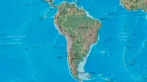 Mapa América del Sur. Foto: Wikipedia (Dominio Público)