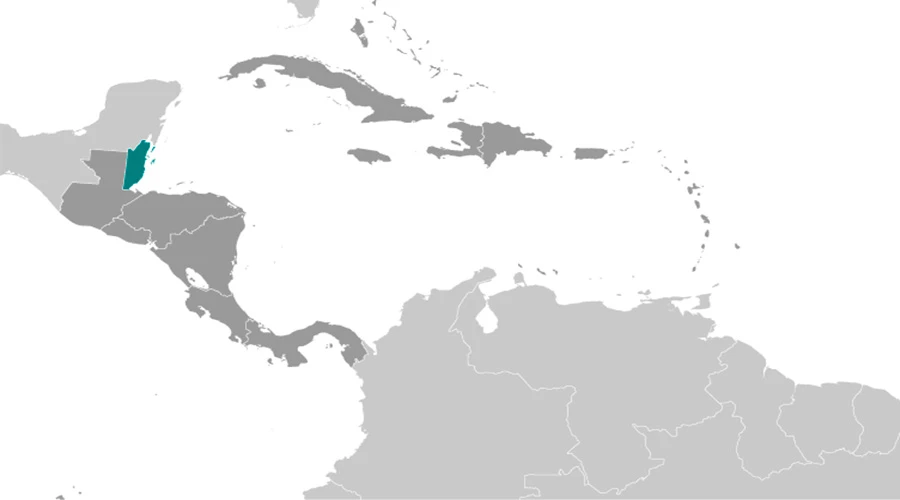 Belice (color verde) / Foto: Wikimedia Commons (Dominio Público)?w=200&h=150