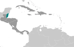 Belice (color verde) / Foto: Wikimedia Commons (Dominio Pu00fablico) 