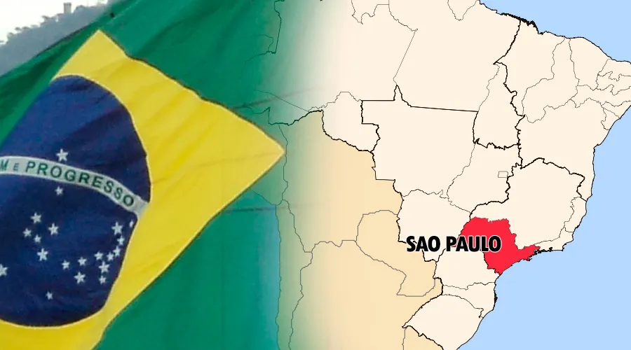 Bandera de Brasil. Foto: Wikipedia / Raphael Lorenzeto de Abreu (CC-BY-2.5) / Mapa. Foto: Dominio Público.?w=200&h=150