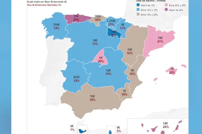 Mapa de la maternidad España: Comunidades que menos ayudan a madres tienen más abortos