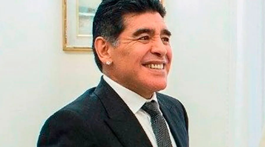 Diego Armando Maradona. Crédito: Vatican Media