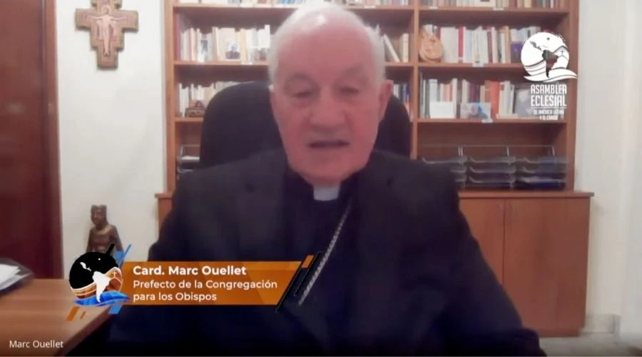 Cardenal Marc Ouellet. Crédito: Captura de video / Asamblea Eclesial de América Latina y el Caribe.?w=200&h=150