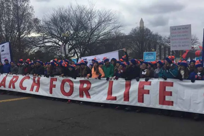 VIDEO: Así se vio desde el cielo la multitudinaria March for Life 2017 en Washington D.C.