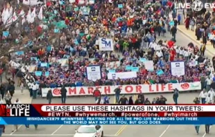 Marcha por la Vida 2017. Foto: Captura de YouTube/EWTN. 