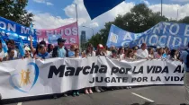 La Marcha por la Vida en Argentina este 25 de marzo. Crédito: Marcha por la Vida Argentina
