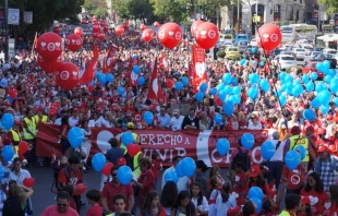 Imagen referencial / Marcha provida en España. Crédito: Derecho a Vivir.